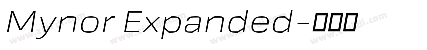 Mynor Expanded字体转换